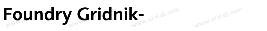 Foundry Gridnik字体转换